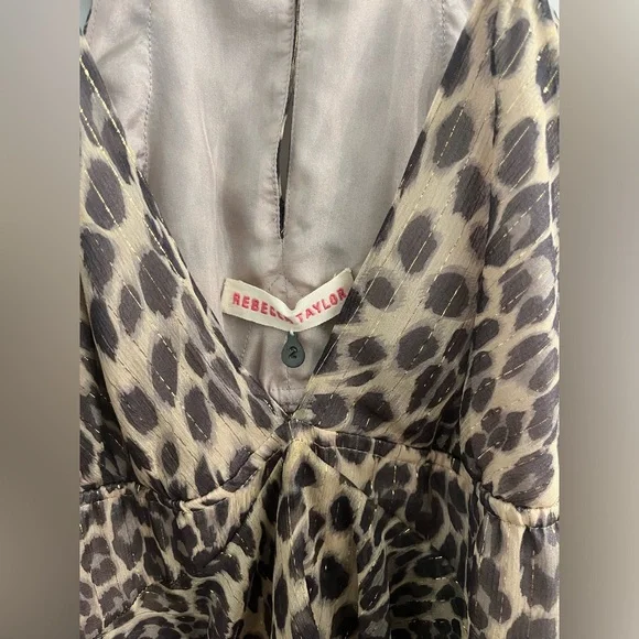 Rebecca Taylor leopard print blouse - Picture 2 of 4